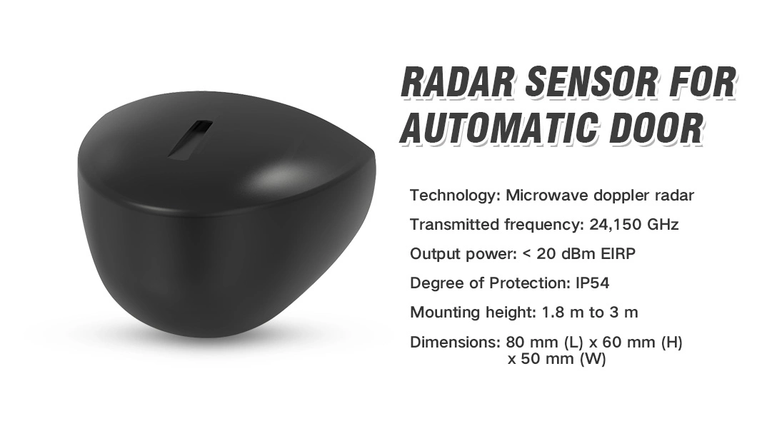 Automatic Sliding Door Microwave Sensor Door Open/Close Sensor Door Accessories Microwave Combined Sensor Infrared Safety and Radar Motion Sensor